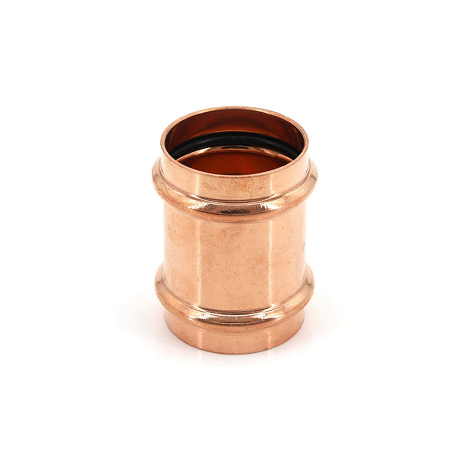 Copper V press Fittings slip coupling no stop