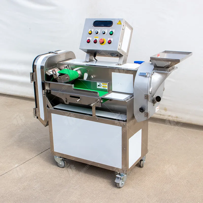 Can a vegetable cutting machine handle different leaf shapes