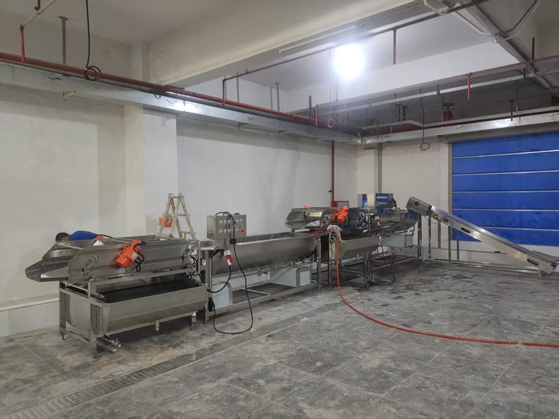 Vegetable distribution center intelligent cleaning system project