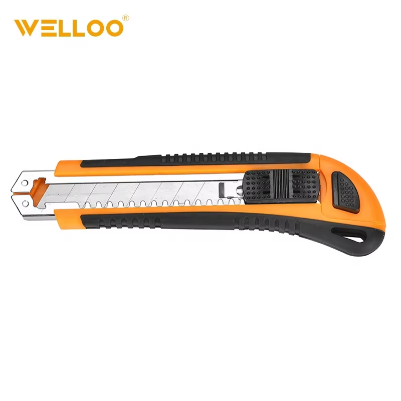 18mmx100mm Auto-Lock Hand Tools Aluminum Graphic Cutting Knife With 3 Pcs Blade