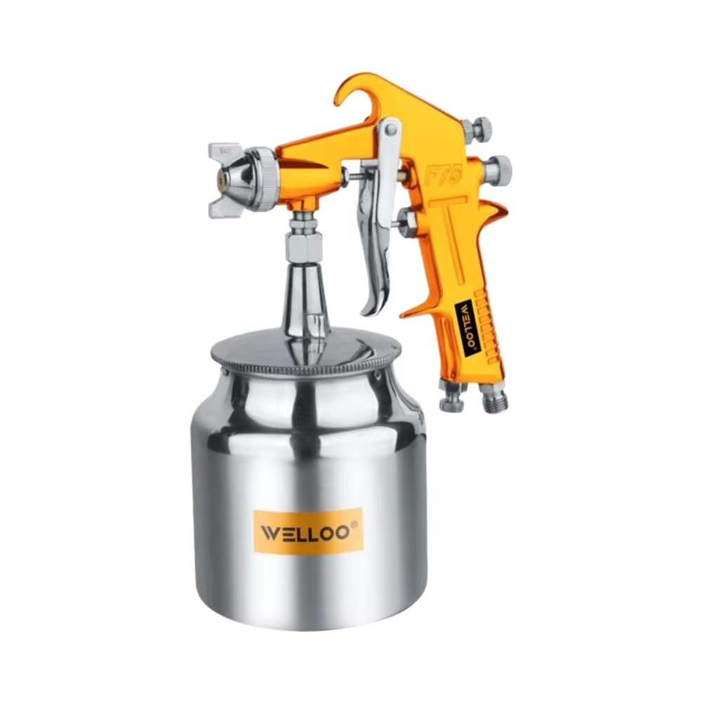 Quality Assurance Fluid Nozzle 1.5mm Suction Spray Gun 3.5-5 bar Pneumatic Spray Gun