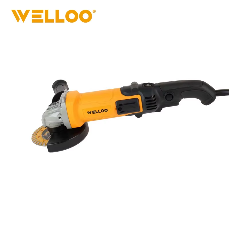 High-quality Industrial 1200W Electric Angle Grinder with Grinding Disc for Metal Polishing and Heavy Duty Applications