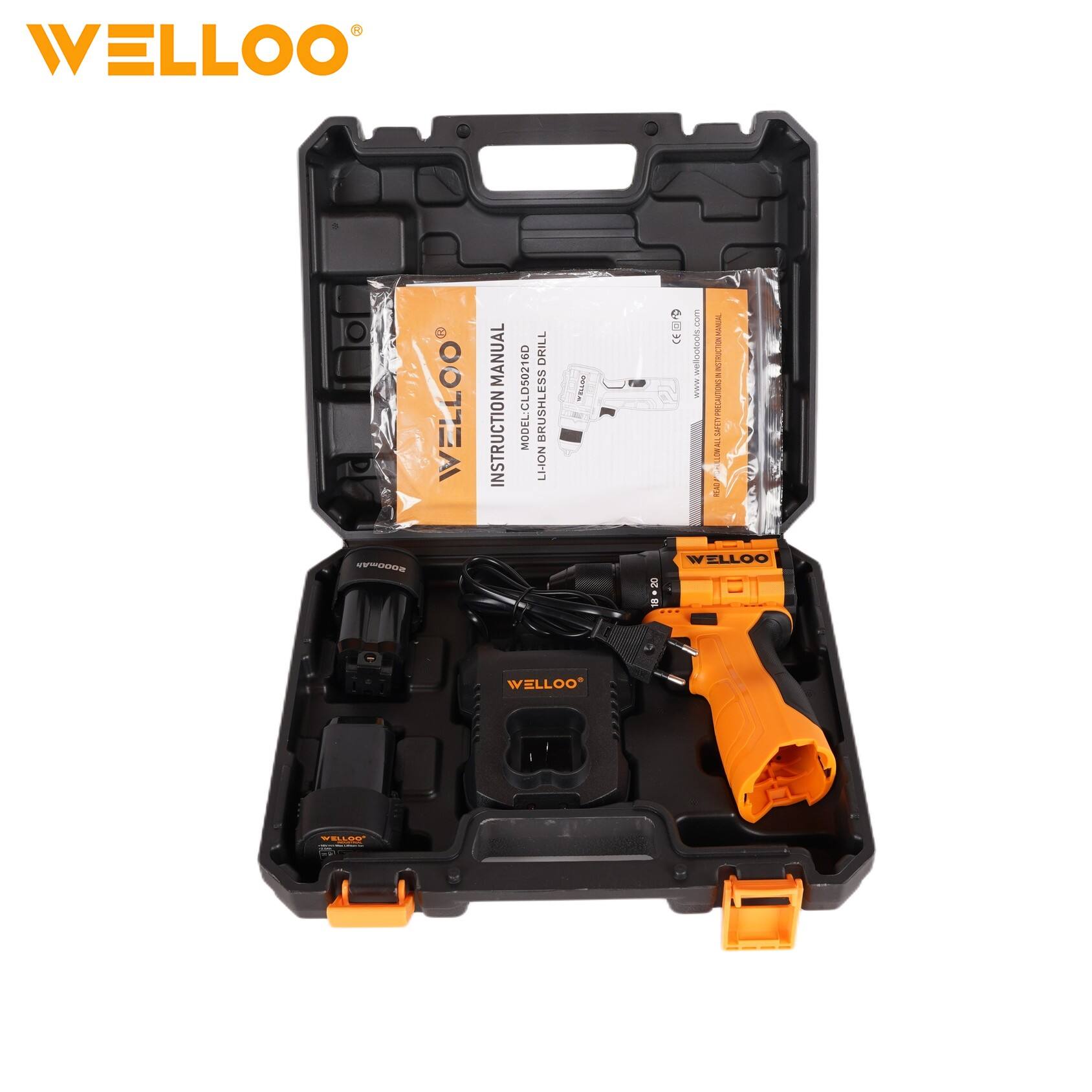 High Performance 16V Professional Brushless Cordless Power Drill High Torque Driver for Home & Workshop