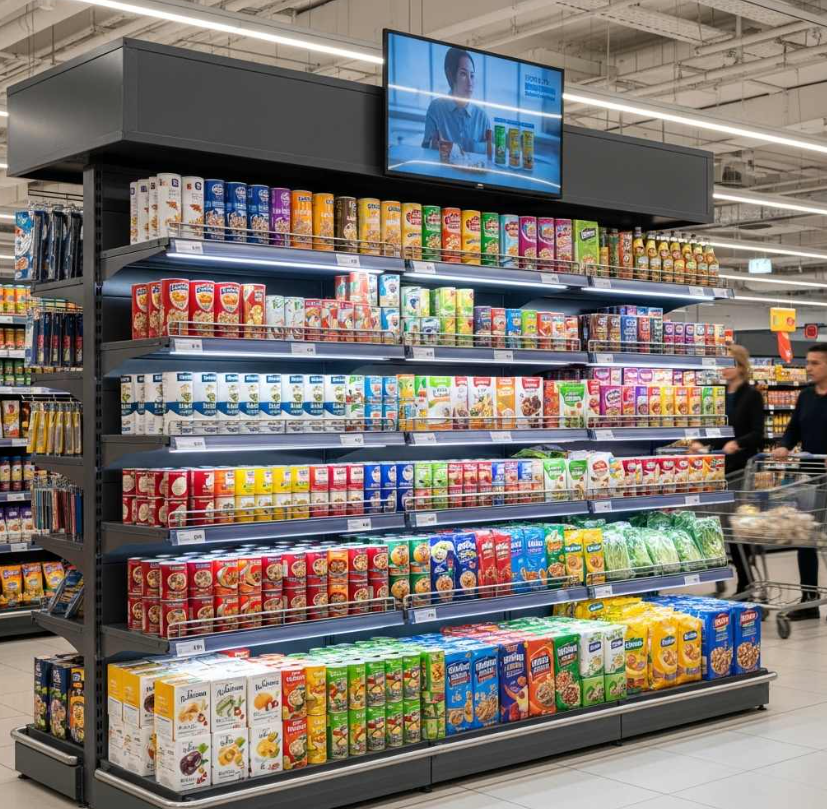 What lighting type is best for illuminating products on retail displays?