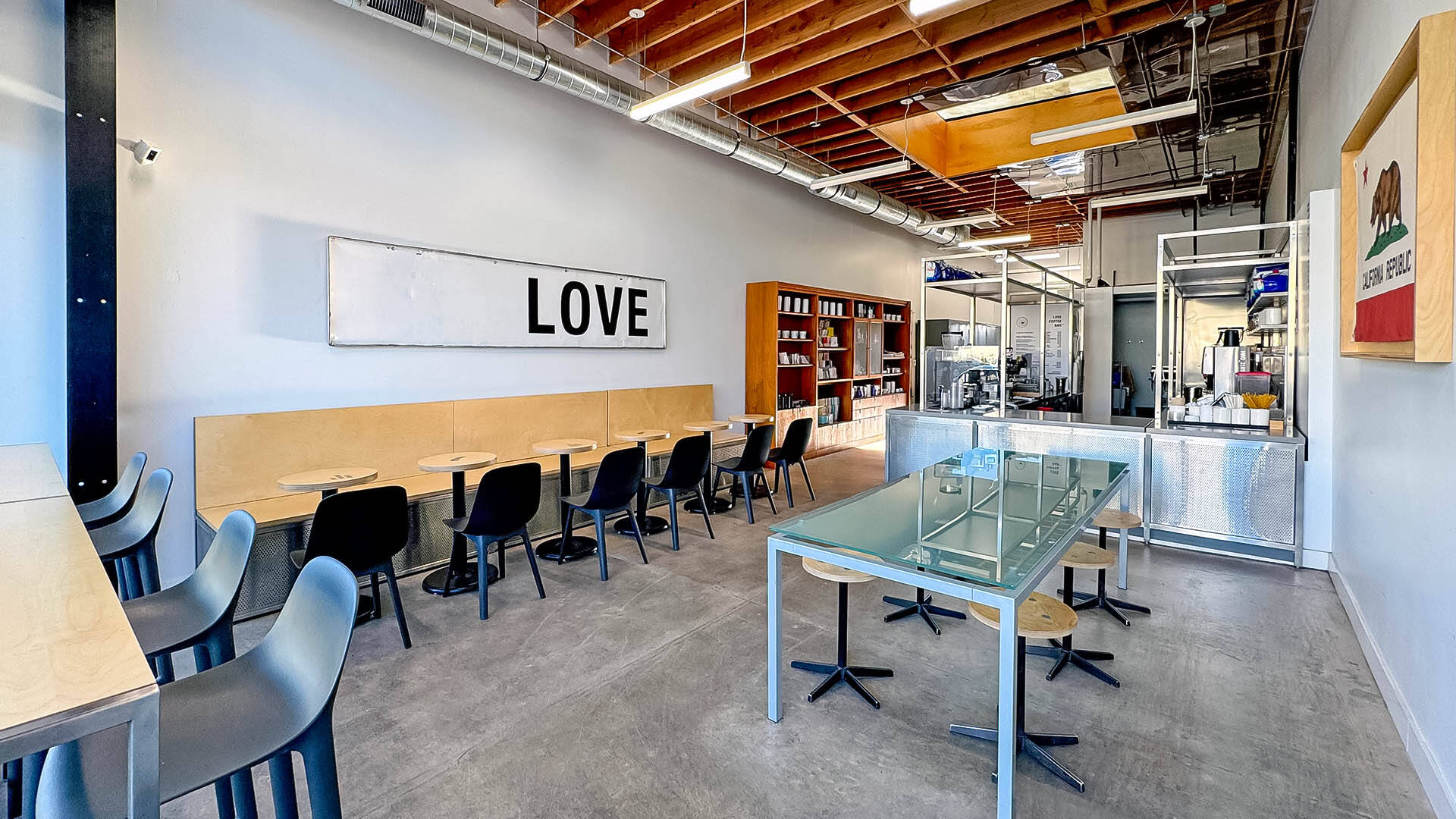 coffee mug display cabinet