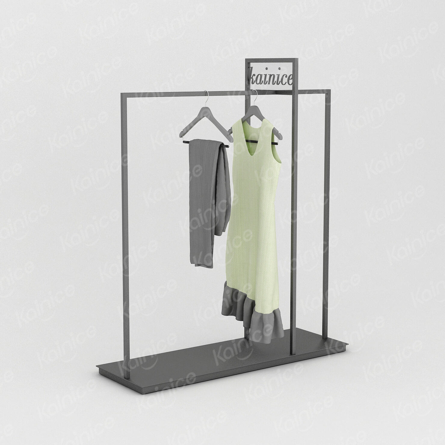 Kaince Custom Women Clothes Store Dress Metal Display Rack