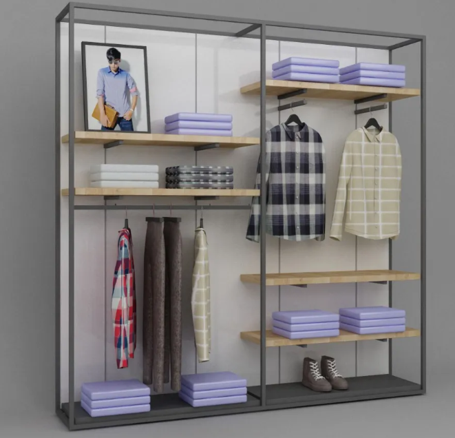 What are the key benefits of using modular display racks in a supermarket?