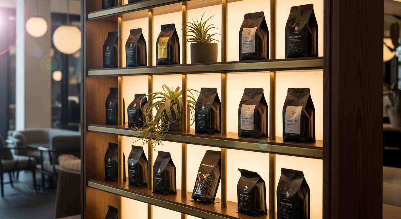 How to Use a Professional Coffee Bag Display to Attract Coffee Lovers