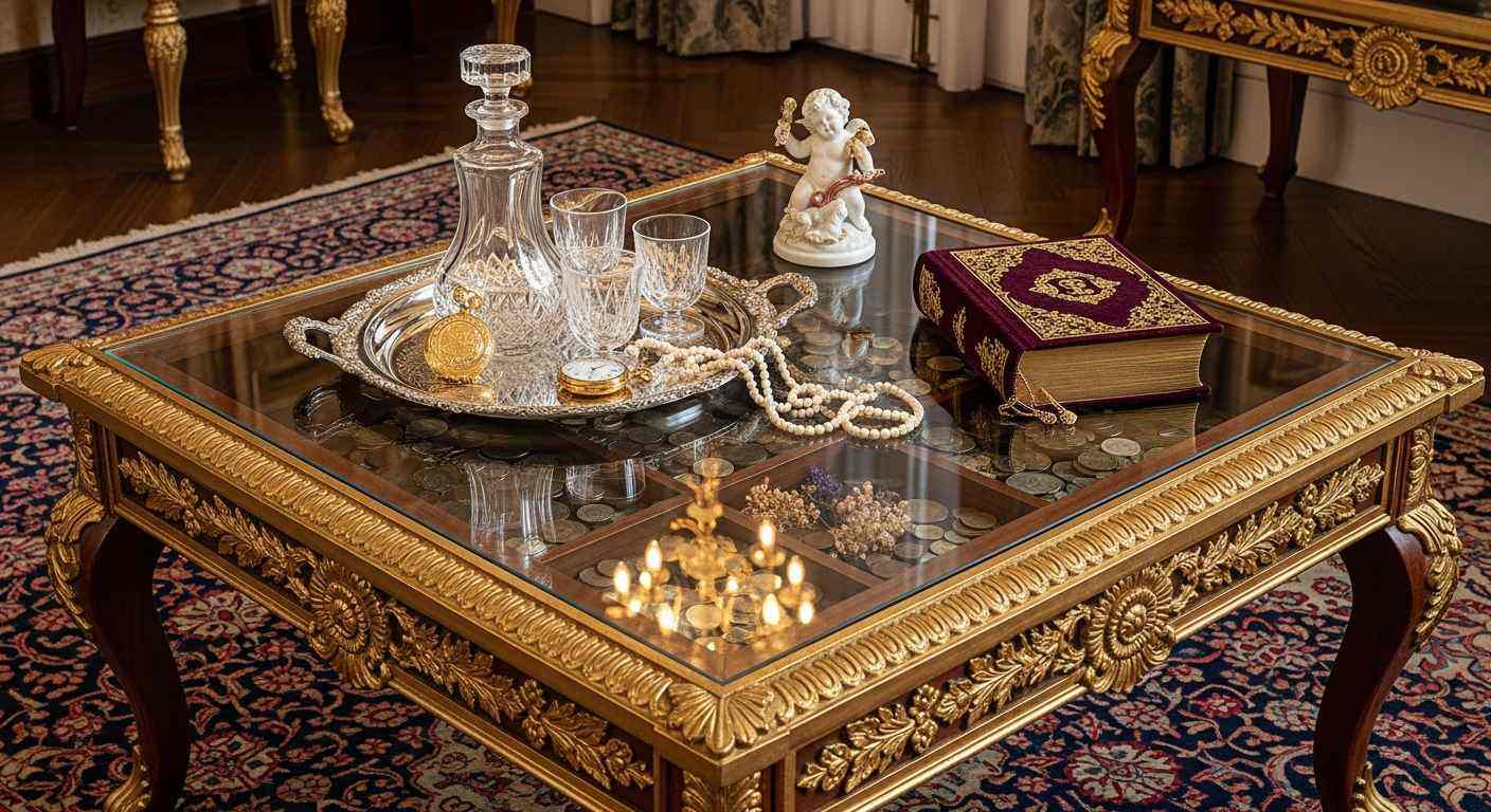 Display Coffee Table with Glass Top .png