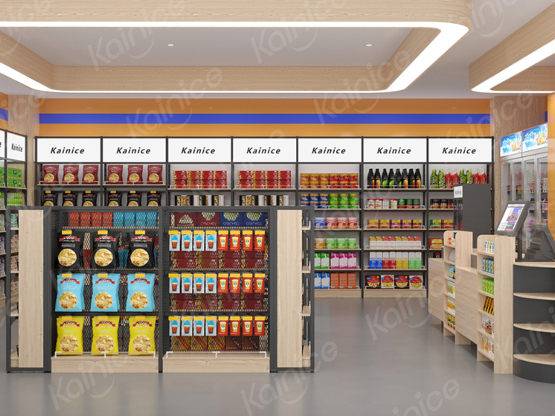 Creating focal points in your store with display shelves.