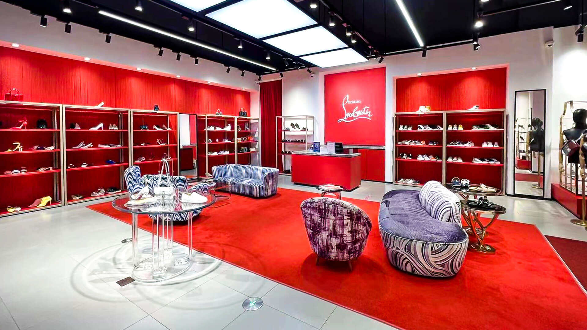 shoe store display shelves​