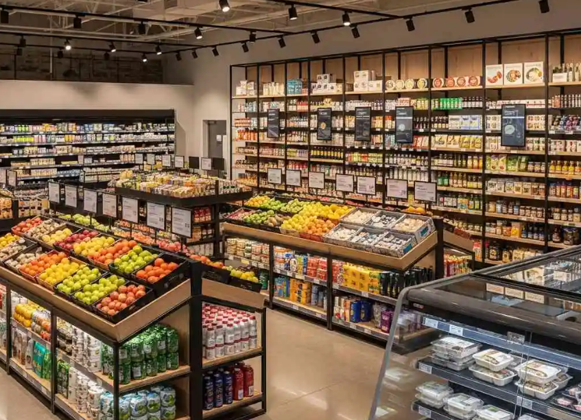 Why is adjustable height important for modern display racks?