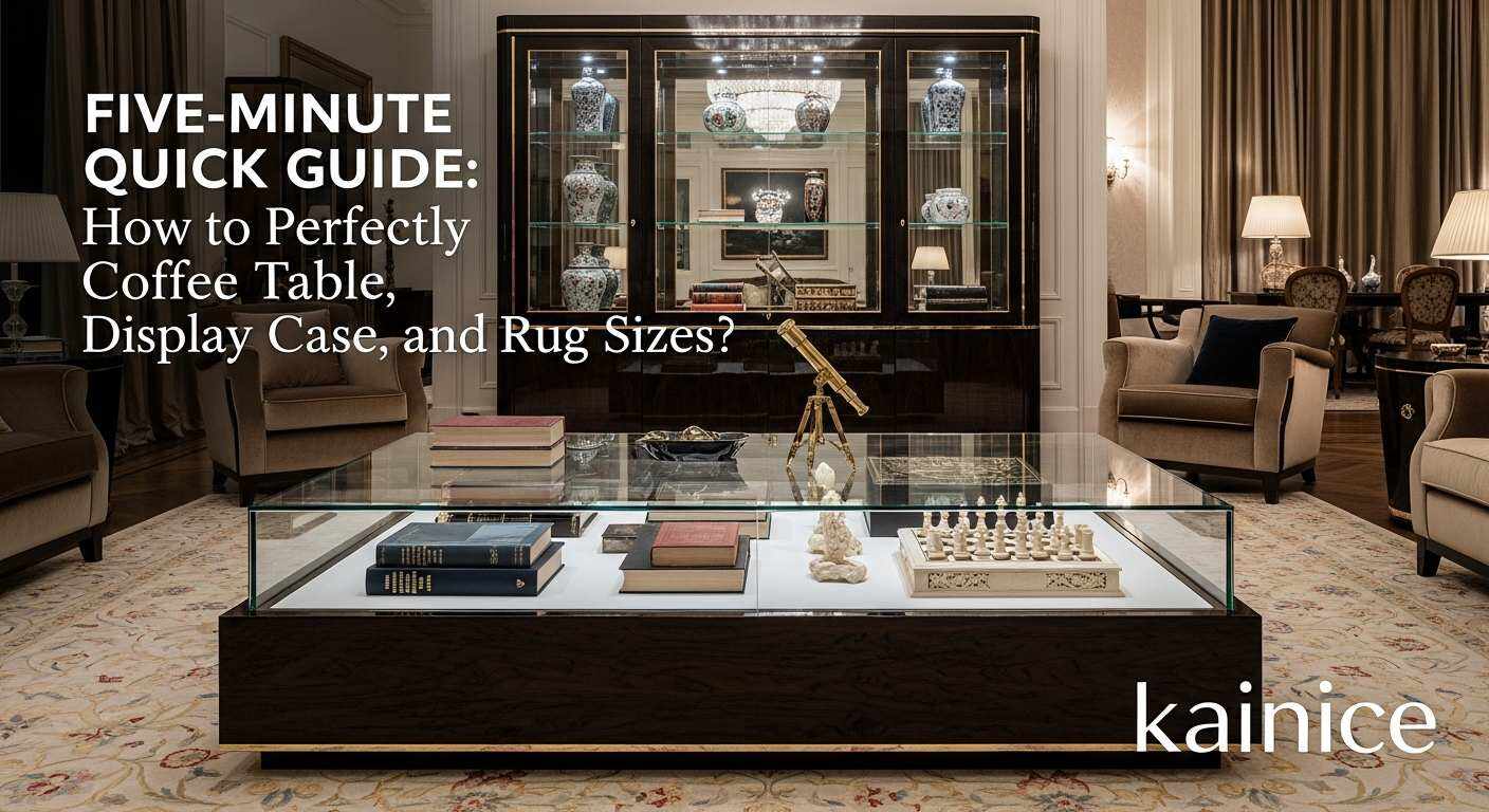 5-Minute Quick Guide: How to Match a Coffee Table with Display with Rug Size?