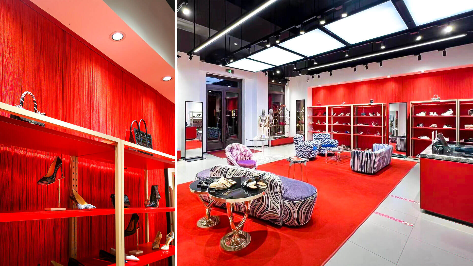 shoe store display shelves​