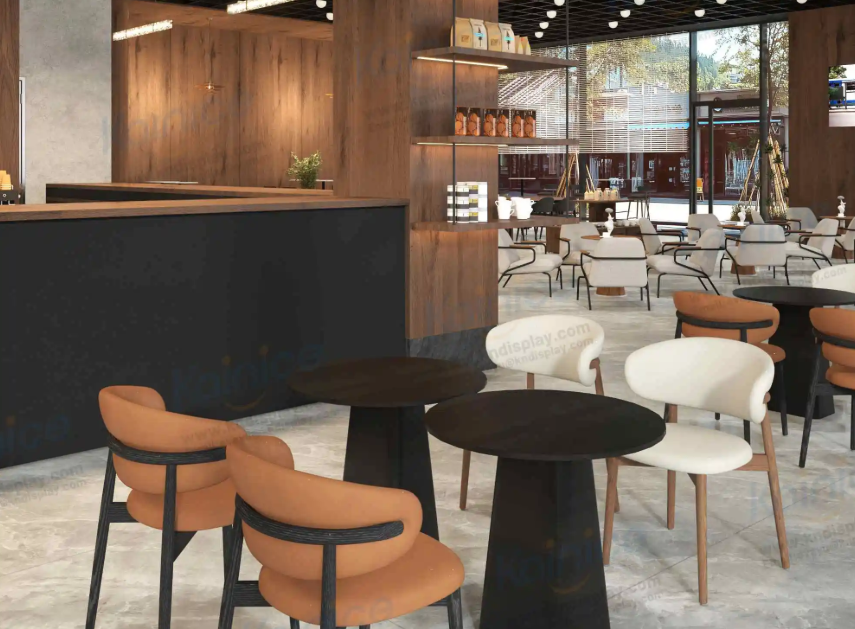 What makes an effective counter display for small retail spaces?\n