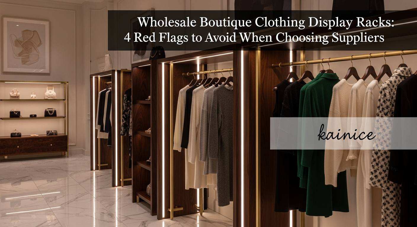 Wholesale Boutique Clothing Display Racks: 4 Red Flags to Avoid When Choosing Suppliers