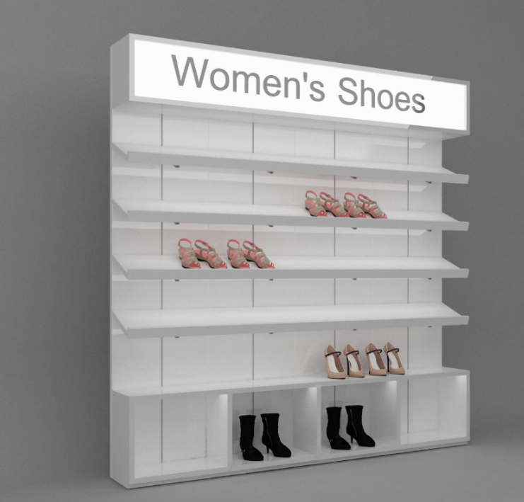 Why should retail displays use adjustable shelves on a display rack?