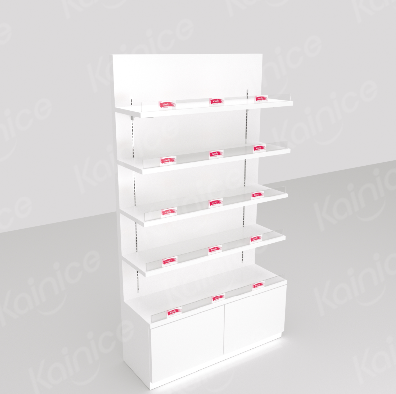 Why does a countertop display stand with a mirrored back increase sales?