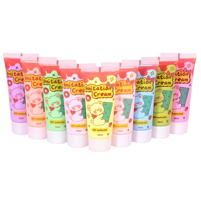 Colla Crema - 100g Colla Decorativa Non Tossica per Artigianato DIY e Decorazione di Custodie per Telefono