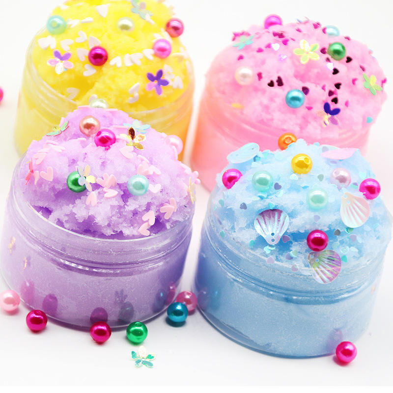 Colored Silk Mud - Non-Toxic Slime Kit with 24 Colors for Kids, DIY ...