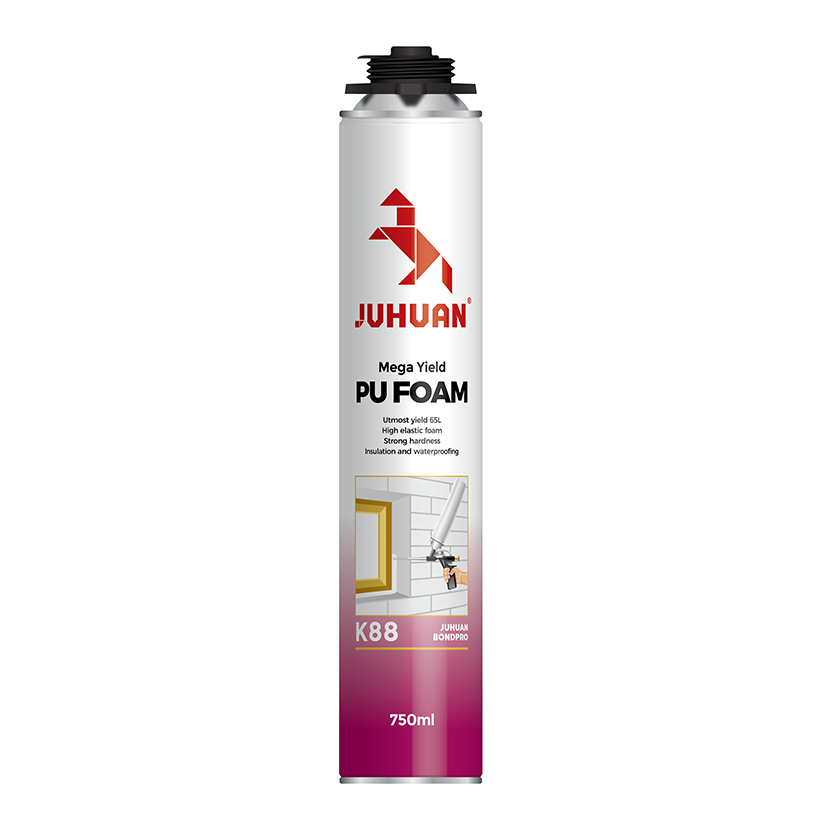 Juhuan K88 Mega Yield PU Foam Spray– Professional 65L Expansion, High Elasticity & Insulation for Construction & Repairs