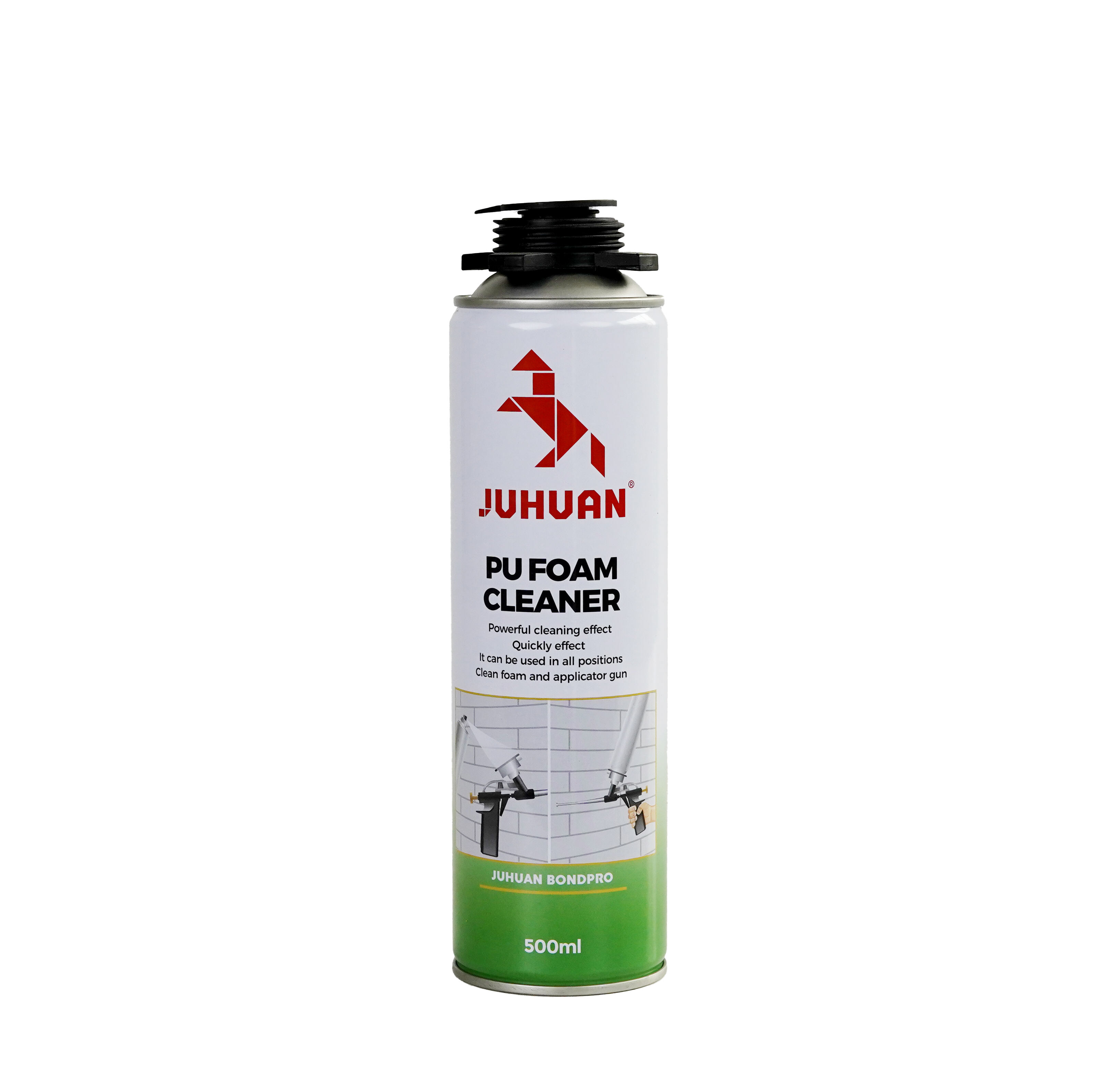 Juhuan PU Foam Cleaner Aerosol for Removing Uncured Foam and Cleaning Gun Adapters Valves Fast Acting Eco-Friendly
