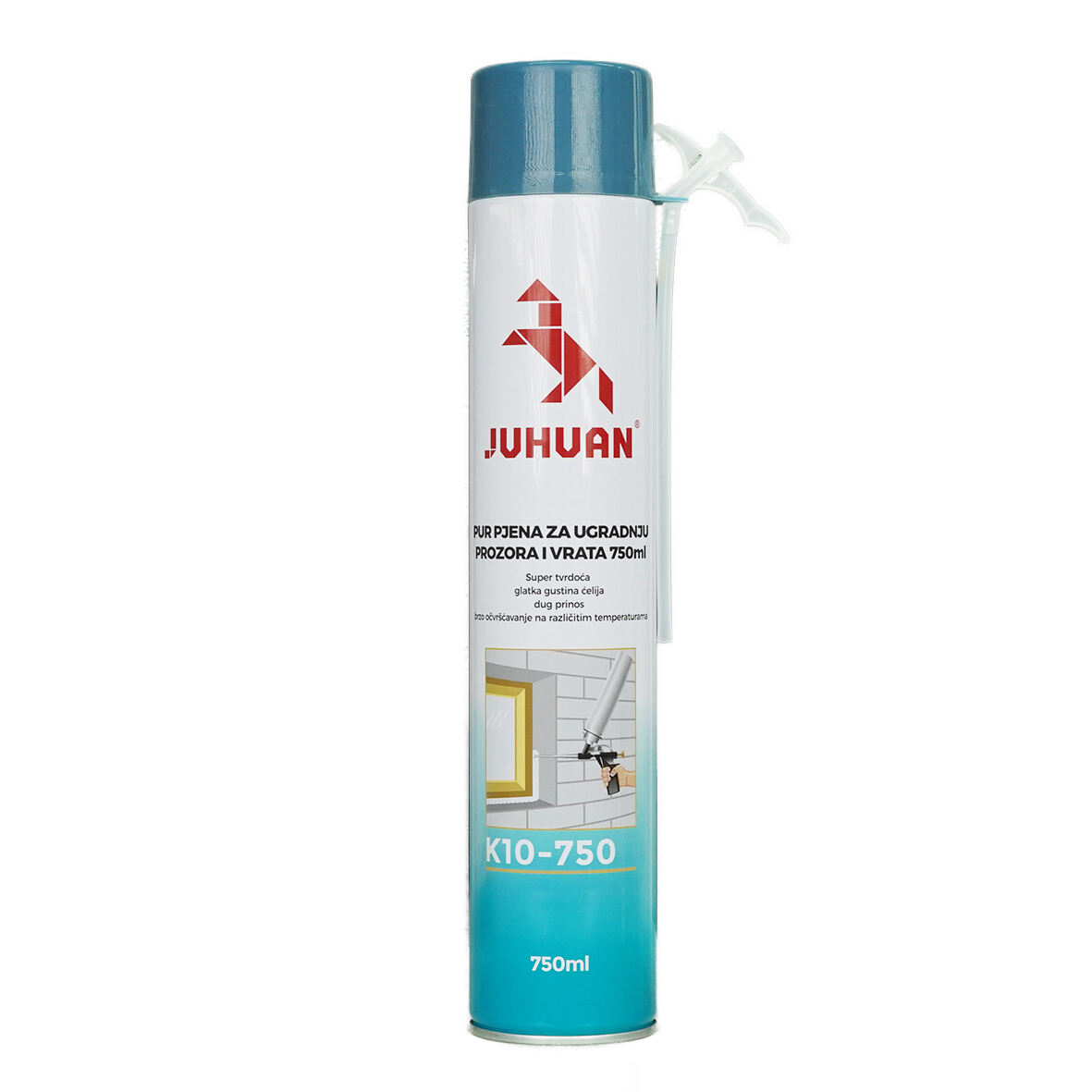 Juhuan K10 Pro PU Foam for Window Door Installation Single Component High Hardness 750ml Pu  Foam  Spray