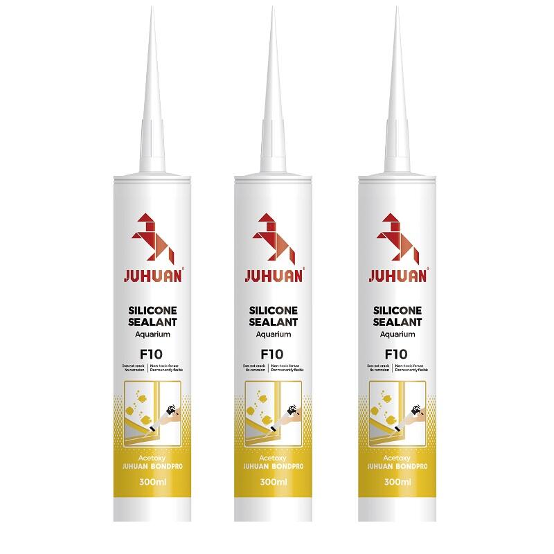 Juhuan F10 Acetoxy Aquarium Silicone Sealant for Glass Acrylic Bonding Non Toxic Safe for Saltwater Freshwater Tanks
