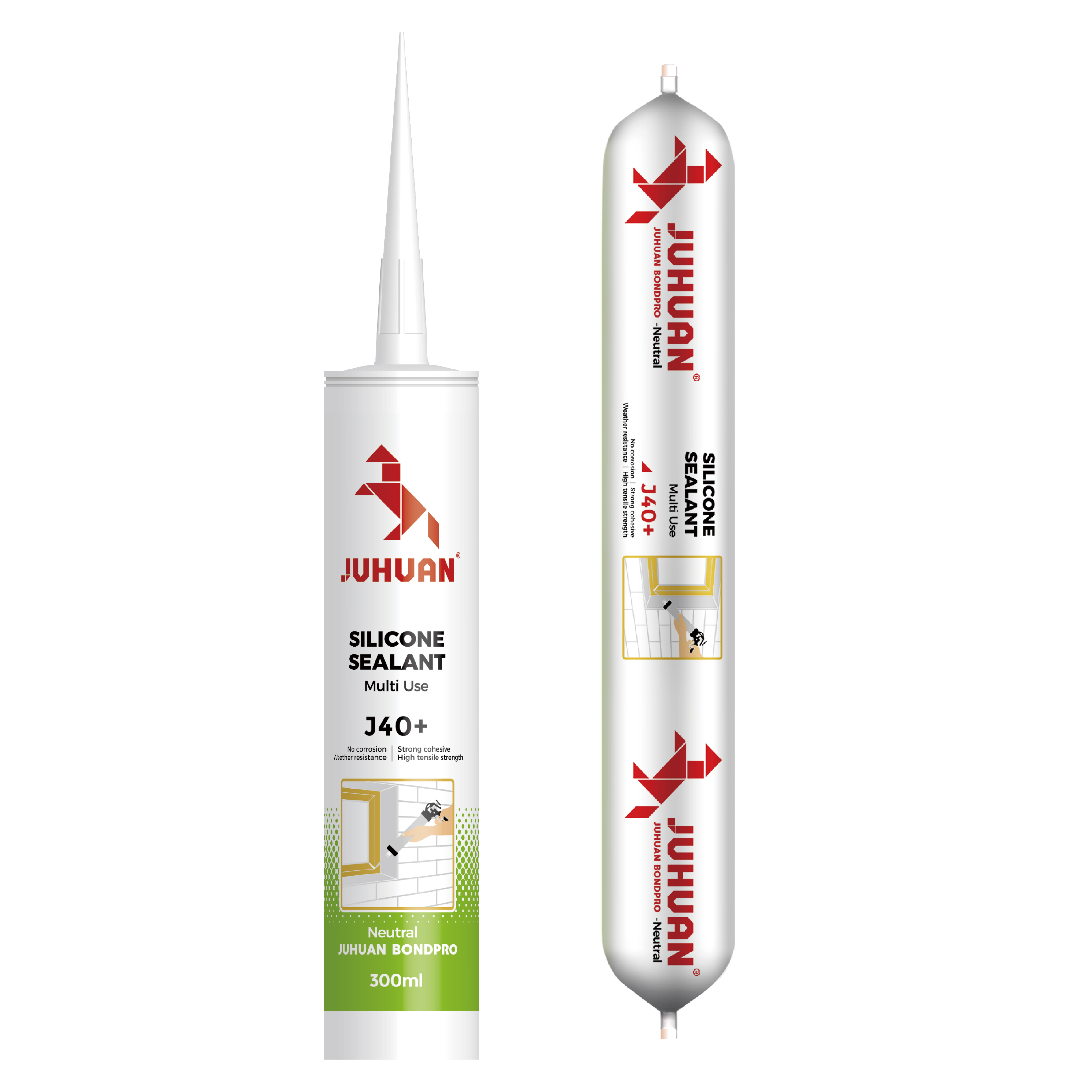 জুহুয়ান জে40+ নিউট্রাল কিউর সিলিকন সিল্যান্ট উইন্ডোজ ডোর গ্লাস বন্ডিং হাই স্ট্রেংথ ওয়েদারপ্রুফ