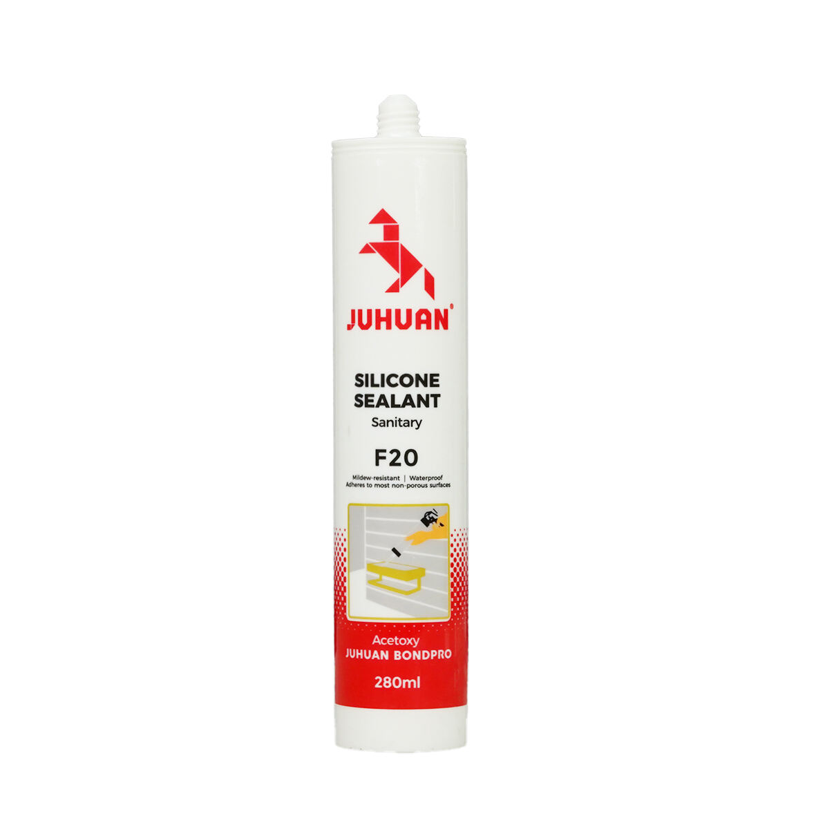 욕실 주방 어항용 JUHUAN F20 아세톡시 샨티너리 실리콘 실런트 280ml
