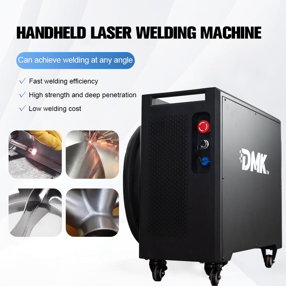 Přenosný ruční vláknový laserový svářecí stroj DMK 1500W vzduchem chlazený