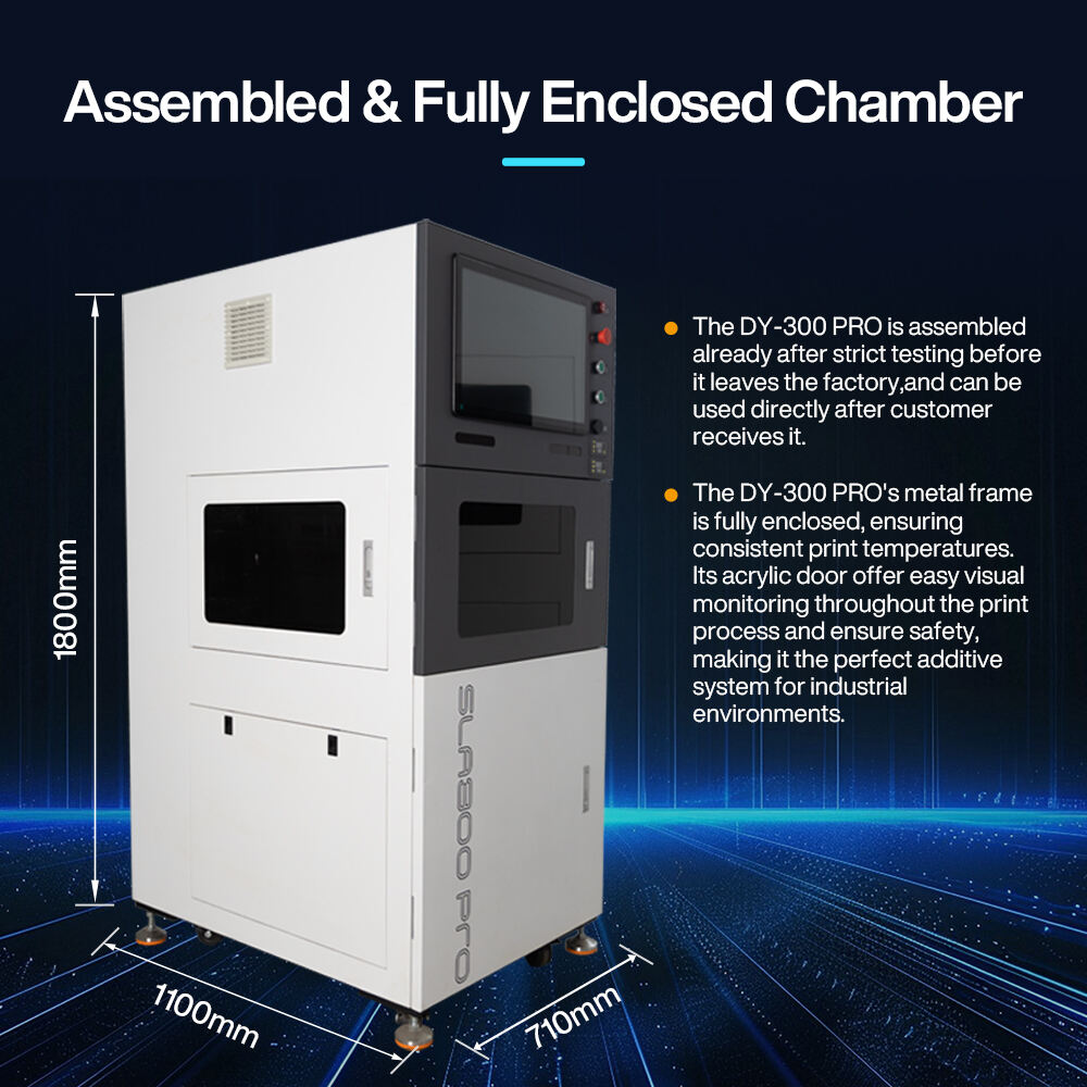 Industrial-Grade SLA300pro Resin 3D Printer - 355nm Wavelength + 8-18m/s Scanning Speed - Special for 3D Printing in Electronic Appliances/Auxiliary Medical/Handboard Manufacturing/Jewelry