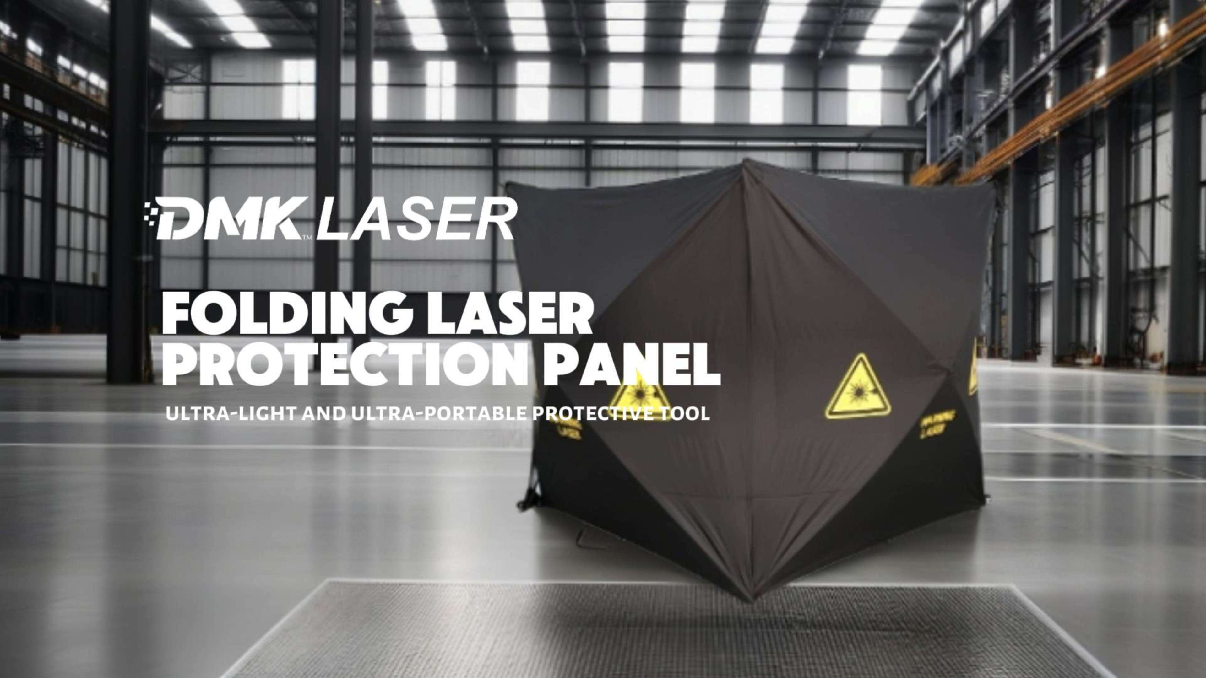 Ultra-Light & Ultra-Portable Folding Laser Protection umbrella | DMK Laser Safety Tool Demo