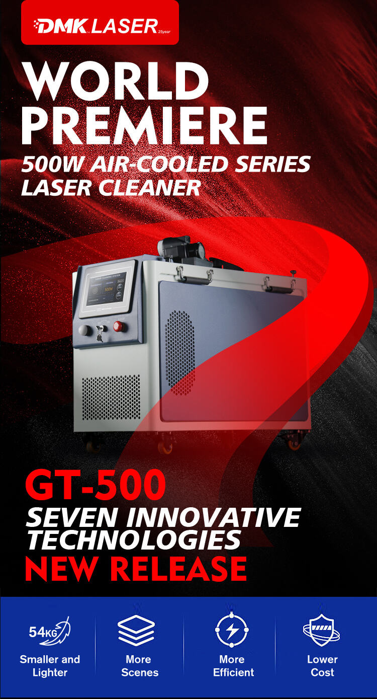DMK 500W パルス式 空気冷却レーザー洗浄機 (GT-500), China DMK 500W