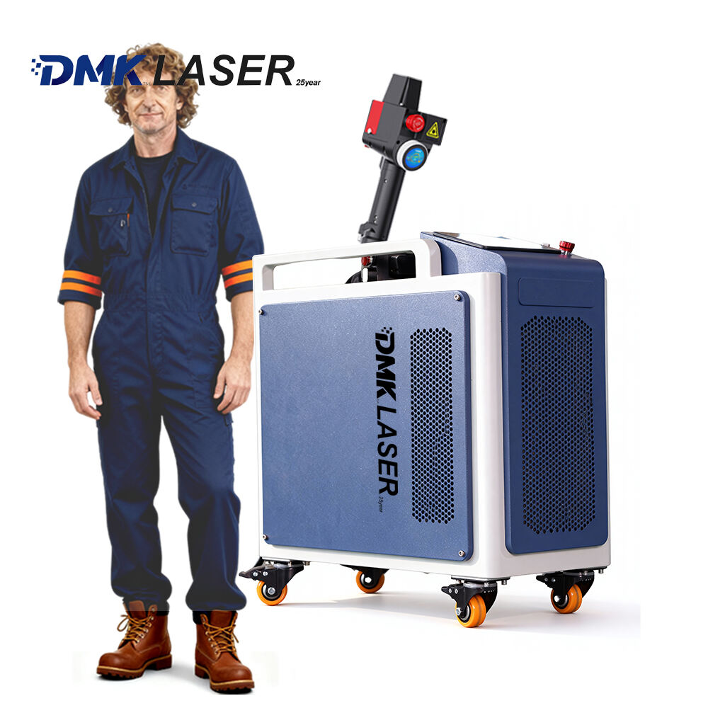 DCL-1500W/2000W-A High-Power Air-Cooled Continuous Laser Cleaning Machine - 1500W/2000W Adjustable + Multi-Scanning Patterns + 10m Fiber + 65kg Portable - For Aerospace/Rail Transit/Industrial Heavy Pollution Cleaning