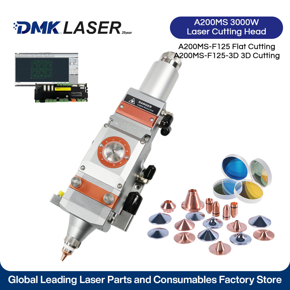 Cabezal de corte láser de fibra A200MS - 2000W Compatible + Enfoque de precisión - Para corte plano