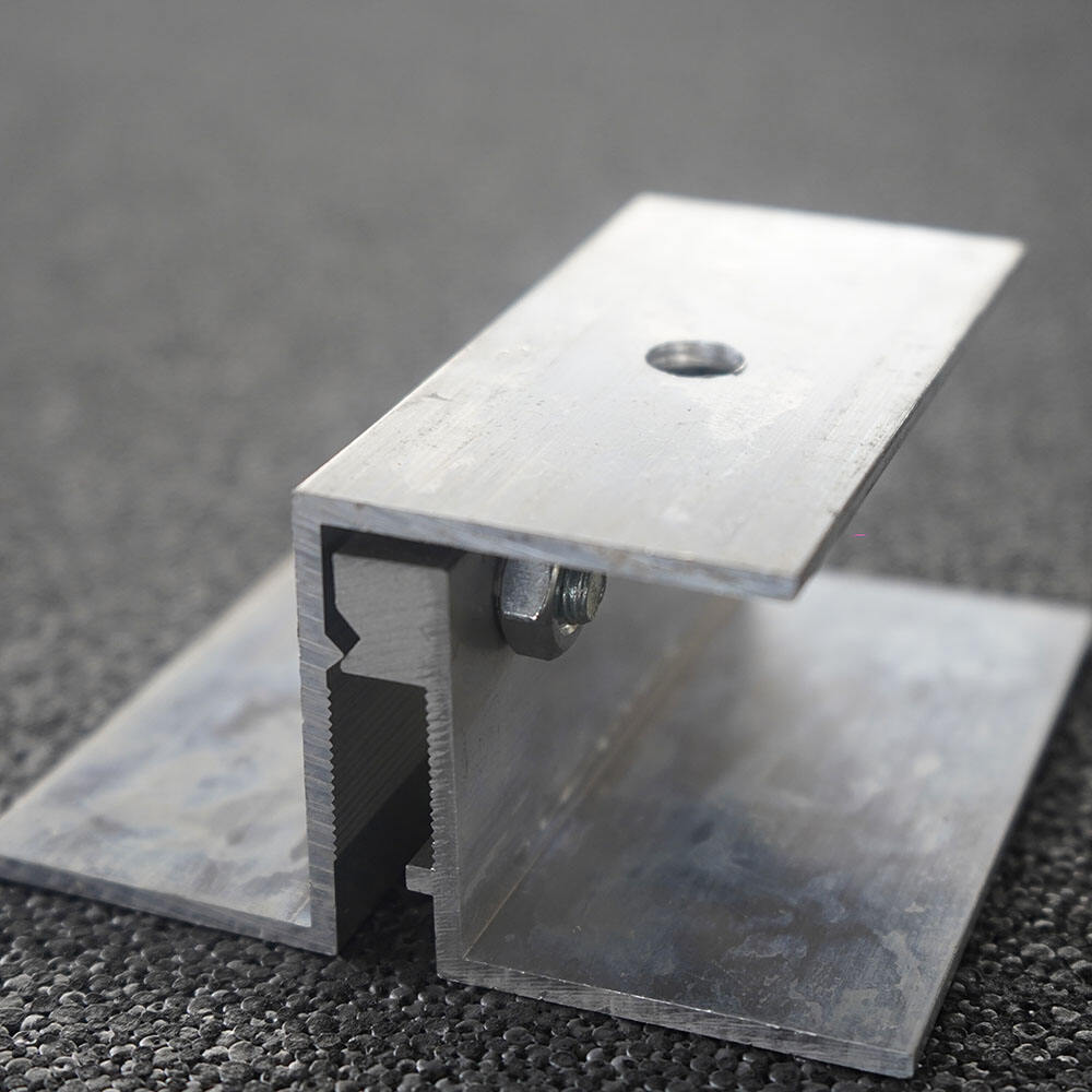  Adjustable Solar Panel Mount for Standing Seam Steel Roof