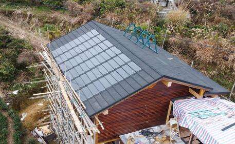 Fujian Villa Solar Tile Roof Installation Project