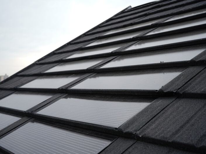 Stone Coated Metal Tile 2 in 1 Solar Tile TE-A