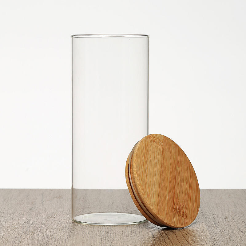 Crystal Clear Borosilicate Βάζα Στρογγυλά βάζα αποθήκευσης