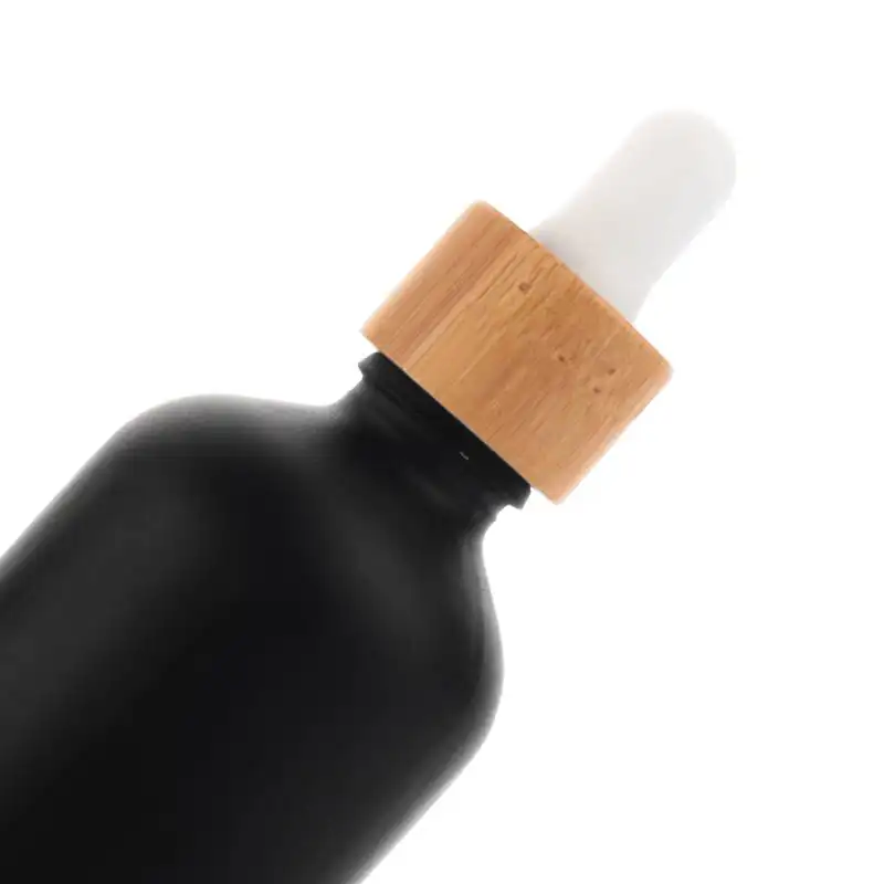 Matte black essential oil bottles, supporting customization and reusable