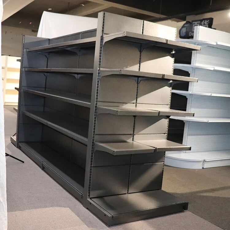 High Quality Metal Retail Store Gondola Shelving Supermarket Display Shelves details