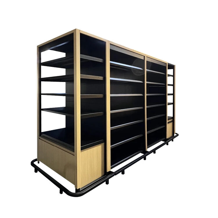 Hot Sale Steel Black Shop Convenience Retail Store Supermarket Display Rack Shelf manufacture