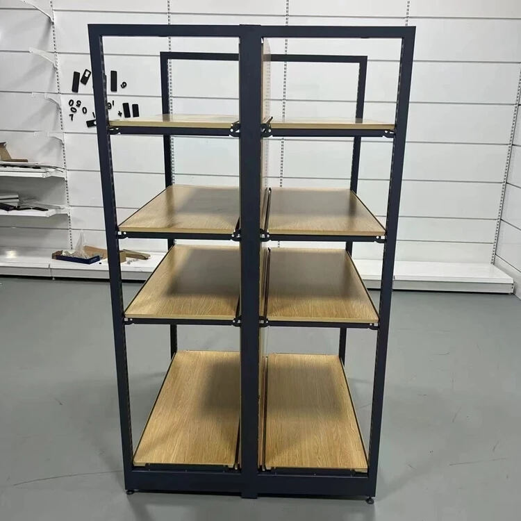 Single Double Sided Shop Convenience Store Snack Supermarket Shelf Display Stand factory