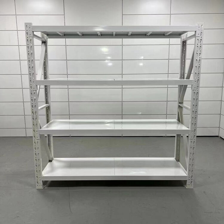 Medium Duty 4 Layer 100kg Steel Long Span Industrial Metal Warehouse Storage Rack supplier