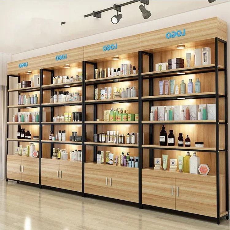 Enhance Your Beauty Store with Stylish Cosmetic Display Racks