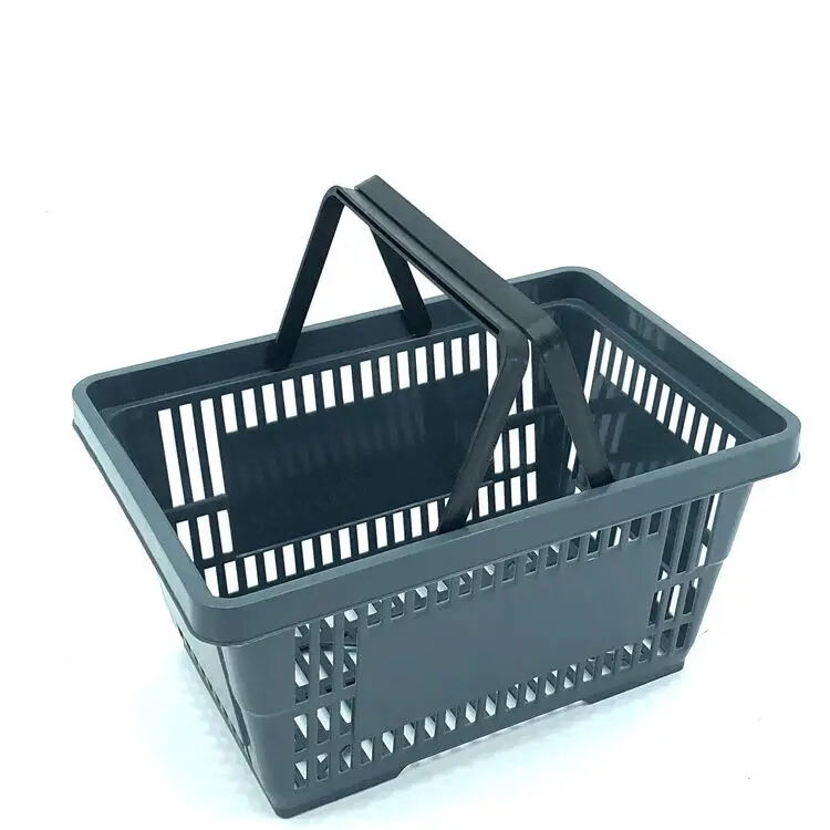 Retail Plastic Grocery Basket Multicolour Supermarket Shopping Basket factory