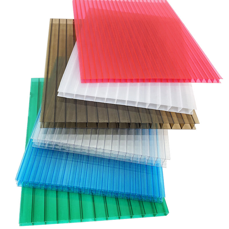 4mm Hollow Polycarbonate 2Wall PC Panel Twinwall Plastic Price
