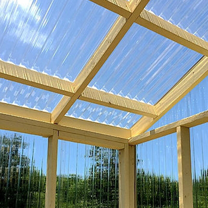 Uv Coating Raw Material Polycarbonate Roofing Corrugated Transparent Plastic Sheet