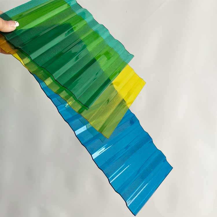 Mini corrugated and embossed pc sheet